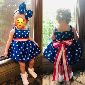 Patriotic Dress & Bow